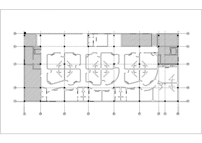 某巨鹿会所施工图下层墙体参照CAD节点剖面图_图1