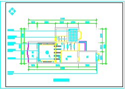 50米平跃层户型室内家庭设计cad装修施工图-图二