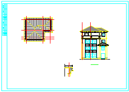 最新一整套小别墅CAD施工设计图纸-图一