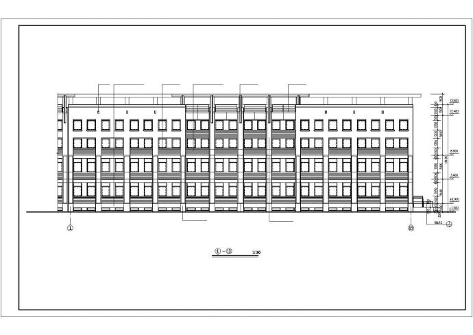某老城区商业中心建筑全套设计施工方案CAD图纸_图1