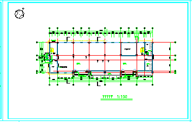 4层框架结构办公楼建施CAD设计施工图纸-图一