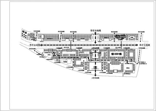 某老城区商贸区单体建筑设计施工方案CAD图纸-图一