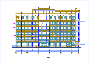 某地区办公楼cad设计全套建筑施工图纸-图一