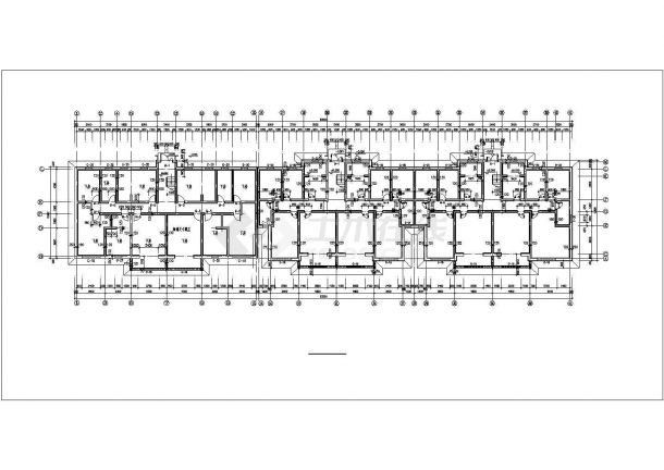 4200平米6层框架结构住宅楼平面设计CAD图纸（含户型图）-图二