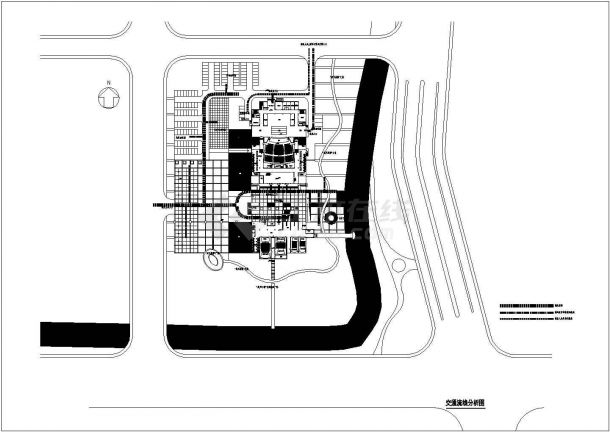 [浙江]现代风格简洁造型大剧院建筑CAD设计方案-图一