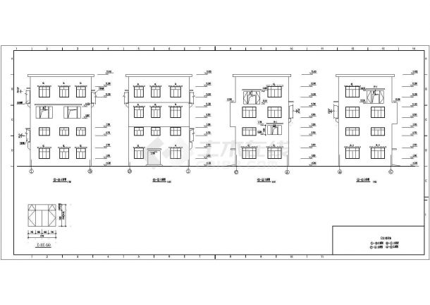 某多层框架结构转运站设计cad全套建筑施工图（含设计说明，含2套设计）-图一