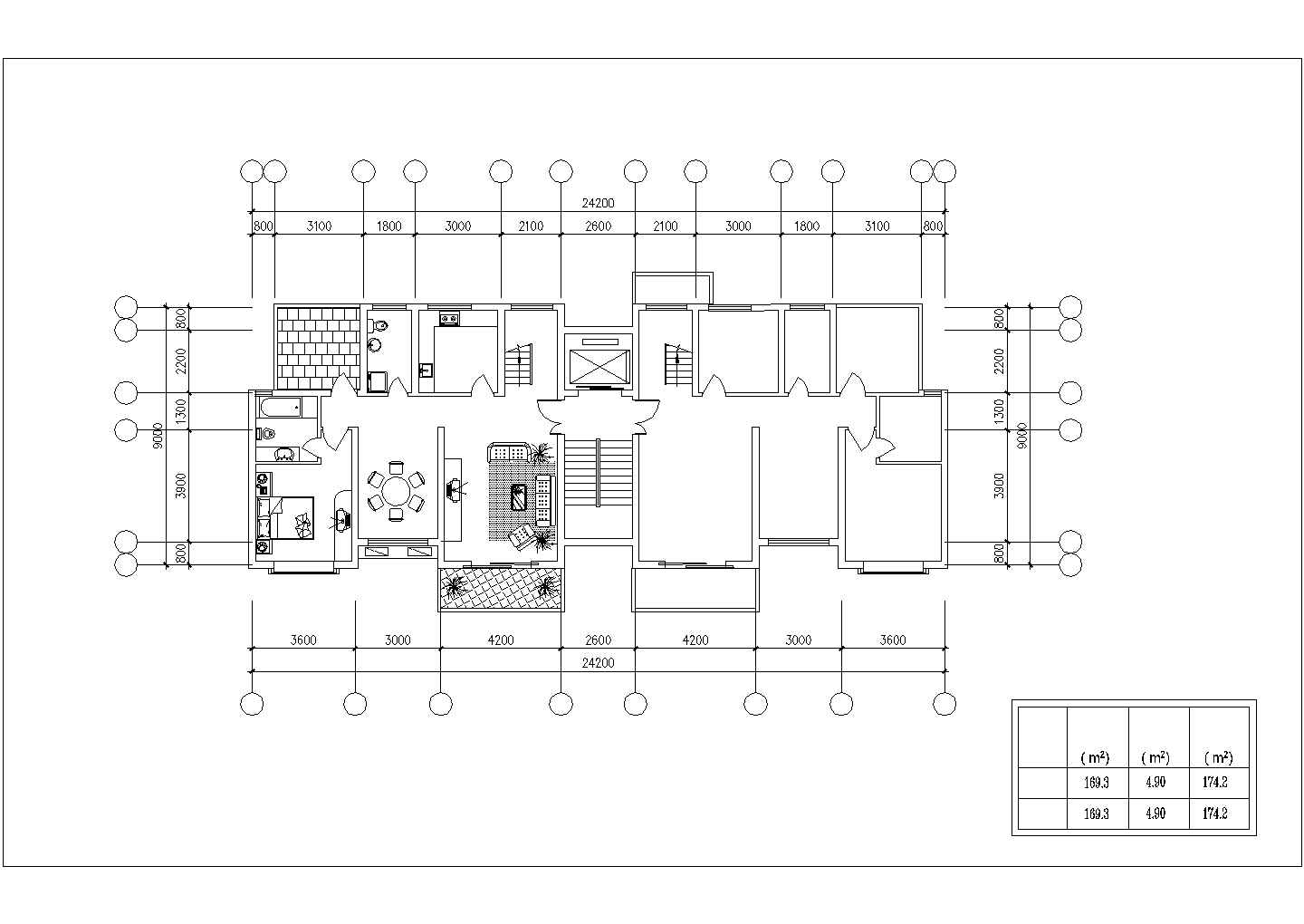 南昌市盛阳华苑小区75-130平米热门户型设计CAD图纸（23张）