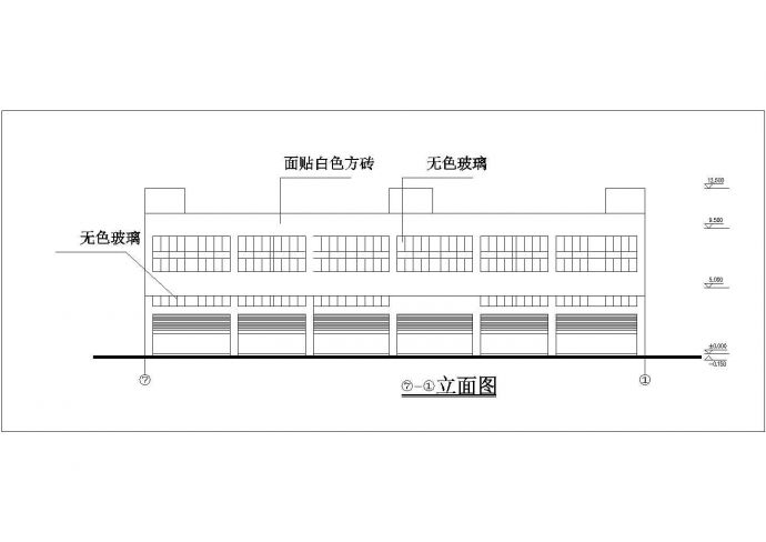 某老城区市场工程综合楼建筑设计方案CAD图纸_图1