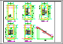 某地区多层住宅楼梯结构整套配筋cad详图_图1