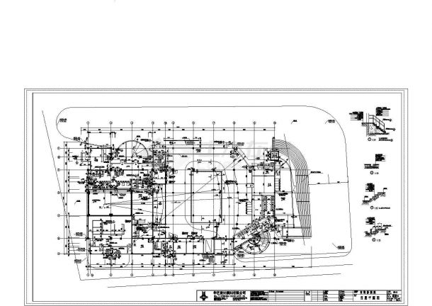 某影剧院CAD完整节点平面设计施工图-图一