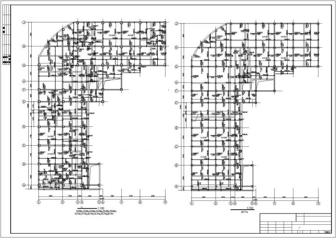 宿迁市某商业街9层框架结构商住公寓楼其他结构设计CAD图纸_图1