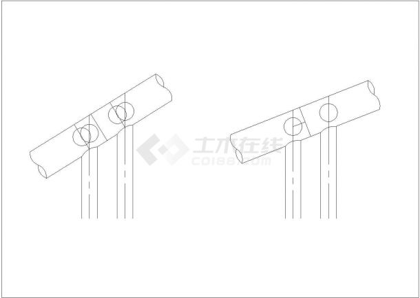 某峡桥CAD平立面施工设计图-图一