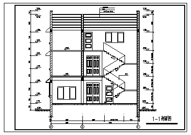 某市二层带阁楼层私人住宅建筑结构施工cad图_住宅施工-图二
