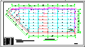 某三层厂房钢结构框架详细CAD设计施工图纸_图1
