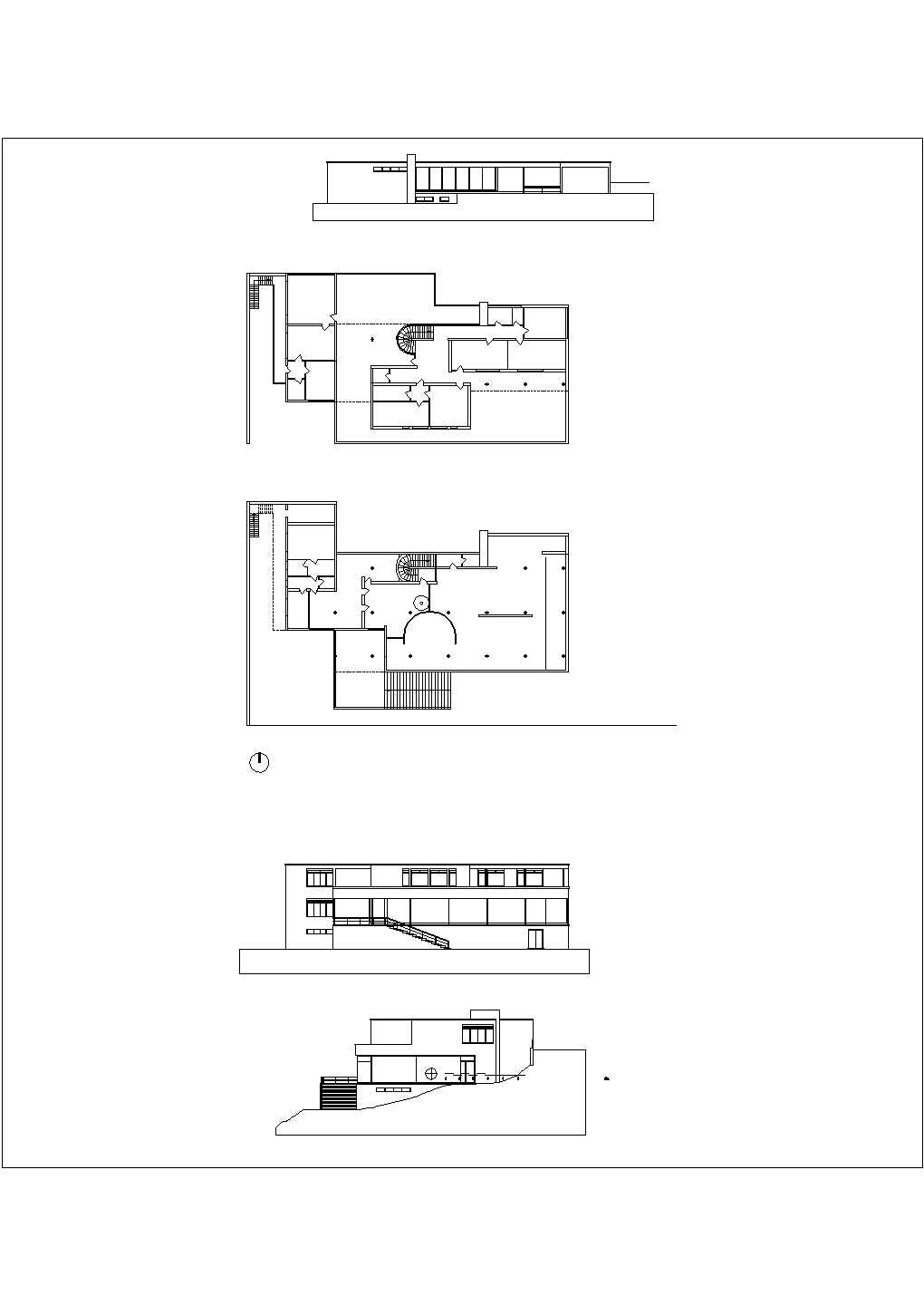 某杜根哈特别墅CAD施工平面构造节点图