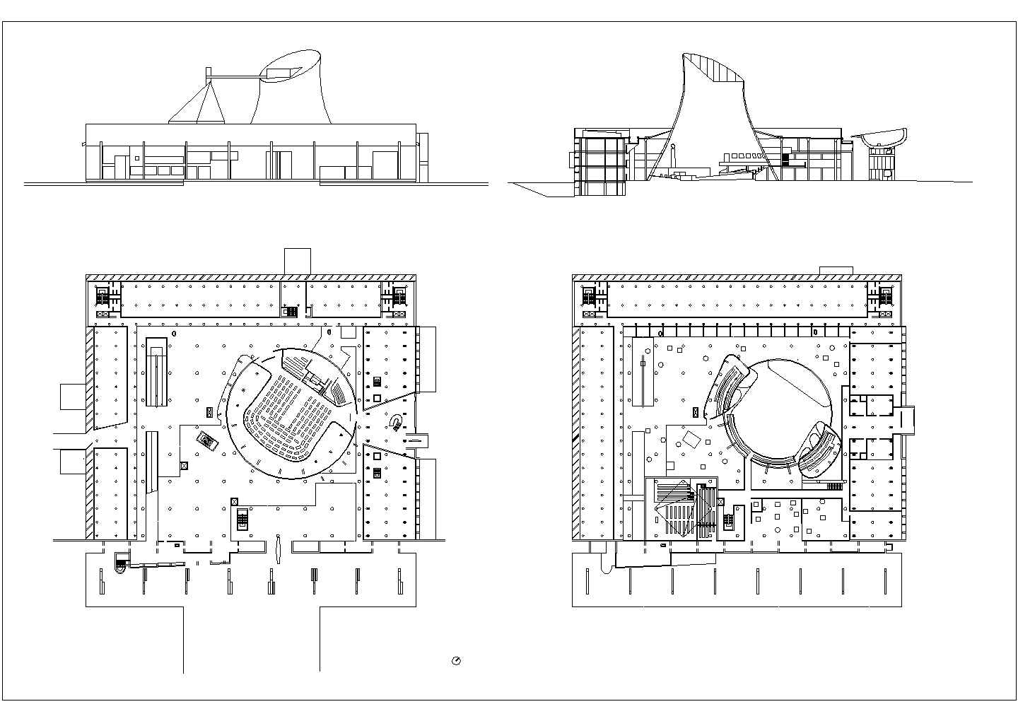 某国会大厦CAD平面设计完整图纸