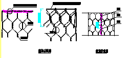 水利水电工程小格宾石笼、雷诺护垫细部结构设计图纸-图二