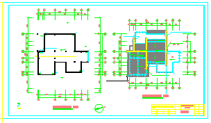 三层框架结构别墅楼全套cad施工图（含建筑、结构、水电）-图一