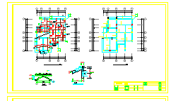 三层框架结构别墅楼全套cad施工图（含建筑、结构、水电）-图二