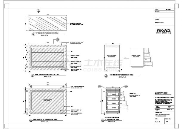 某大型品牌专卖店CAD完整设计构造节点图-图一