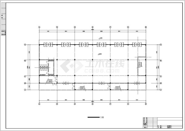 某风景度假区高级招待所建筑设计方案CAD图纸-图一