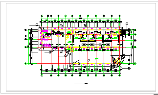 某地区招待所和大型食堂建筑结构CAD设计图-图二