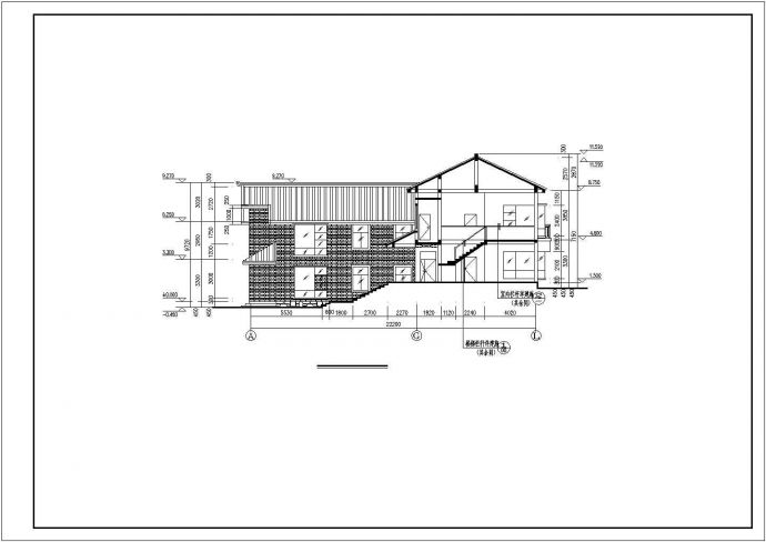 某民居式度假村综合建筑设计方案CAD图纸_图1