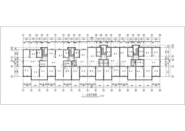 住宅设计_7层住宅建筑施工设计CAD图-图二