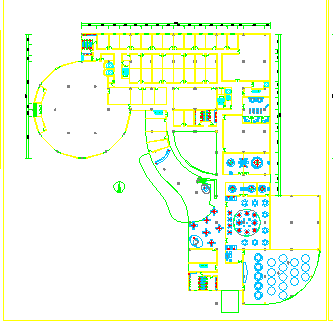 某高层大酒店平面规划设计方案及绿化CAD施工图纸-图二