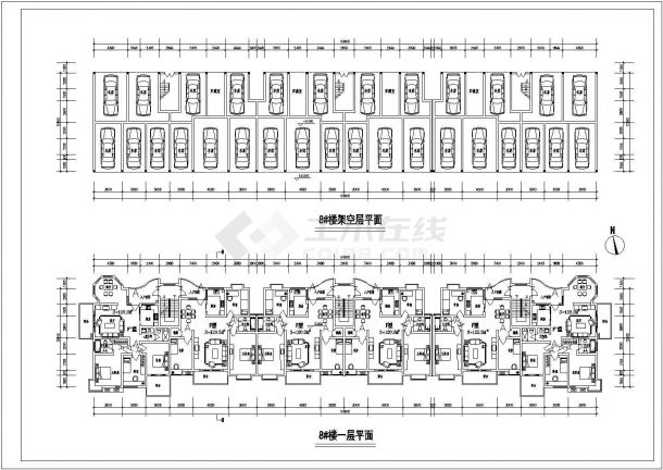 住宅设计_某地区8号楼多层住宅楼CAD图-图一