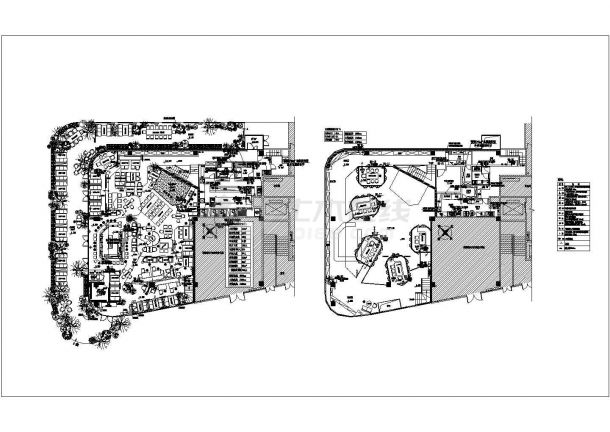 某珠海胡桃里音乐餐厅CAD插座点位配电平面示意图-图一