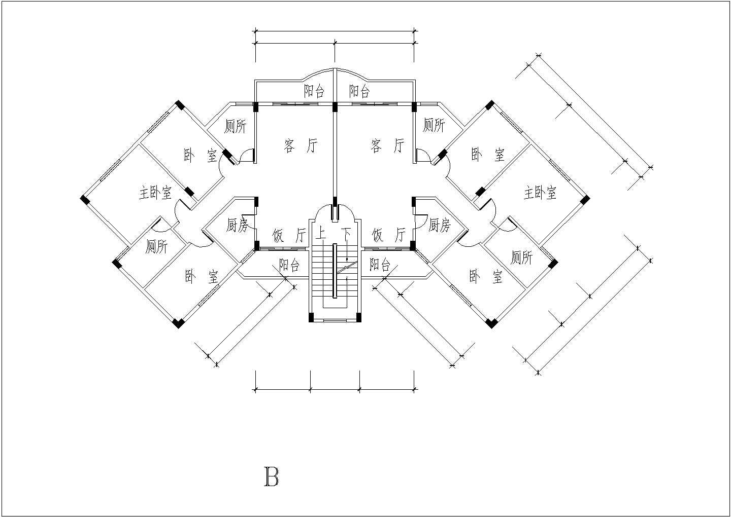 住宅设计_某知名小区规划与户型平面CAD图