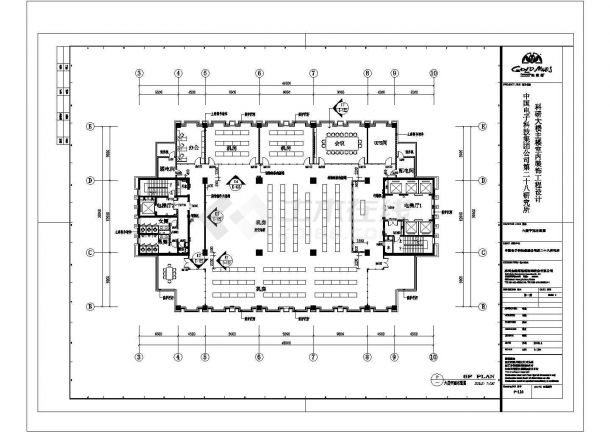 某研究所科研大楼CAD大样完整平面设计施工图-图一