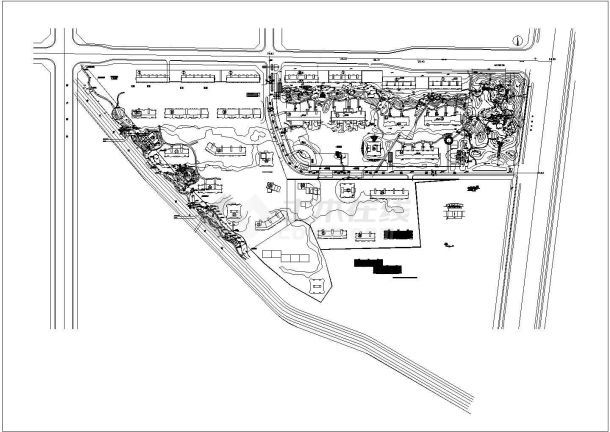 北京某公园景观CAD完整平立面设计详细施工图-图一