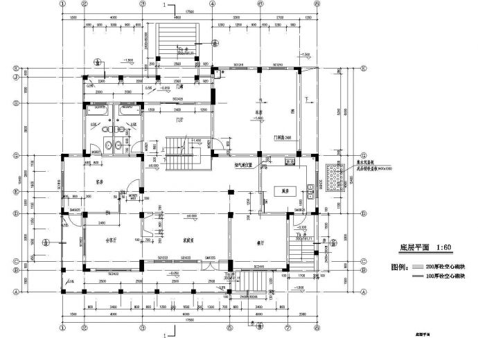 某地多层独栋别墅设计规划图纸_图1