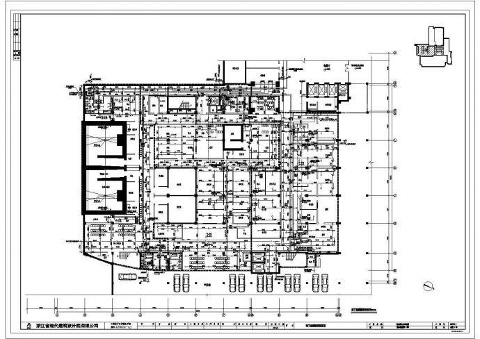 某扬州南方医院一区CAD完整设计构造平面图_图1