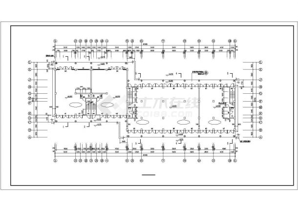 兰州市某小区4层混合结构住宅楼全套平立剖面设计CAD图纸（1层4户）-图一
