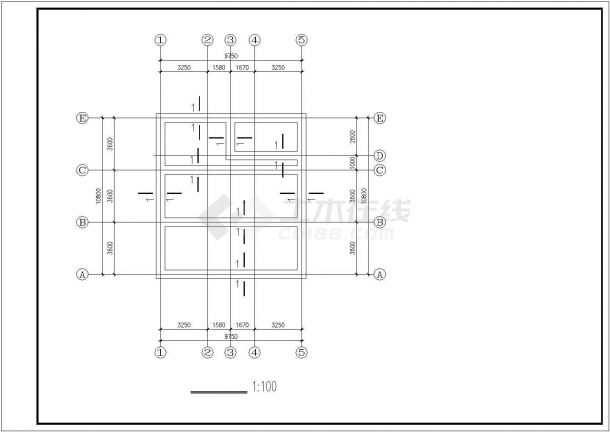 宜兴市某村镇460平米3层砖混结构自建民居楼平立剖面设计CAD图纸-图一