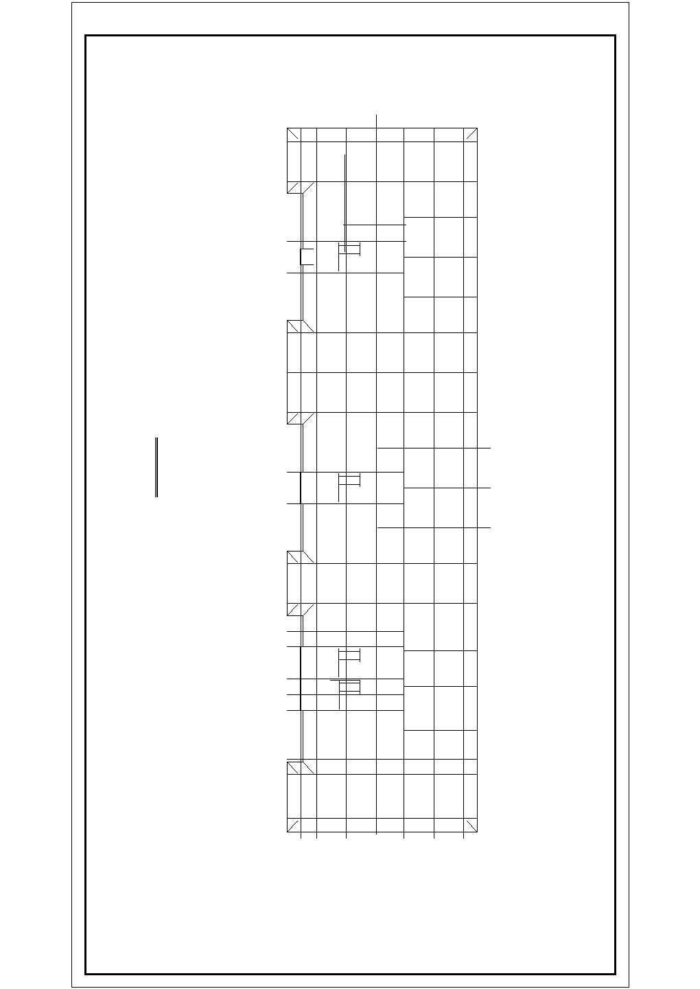某工厂3400平米6层框混结构宿舍楼平面设计CAD图纸（含地下室层）