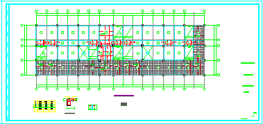 办公车车库综合楼cad框架结构设计施工图-图二