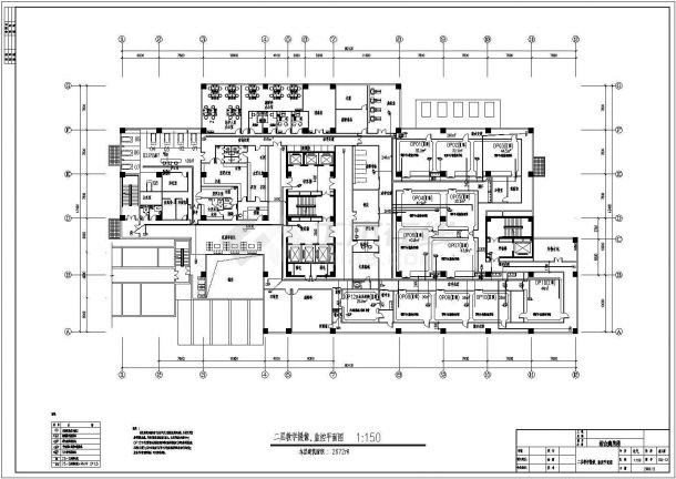 某医院综合病房楼电气设计全套CAD图-图一