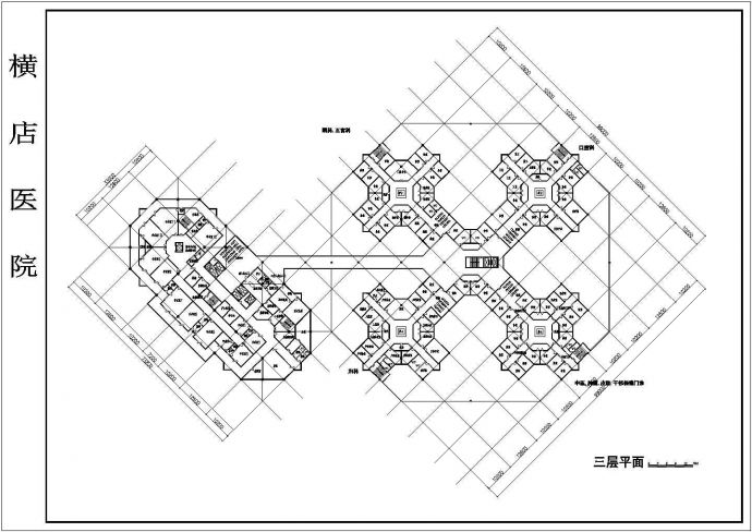 某平湖医院CAD完整详细设计构造各层平面_图1