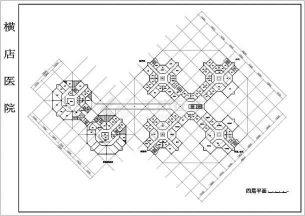 某平湖医院CAD完整详细设计构造各层平面-图二