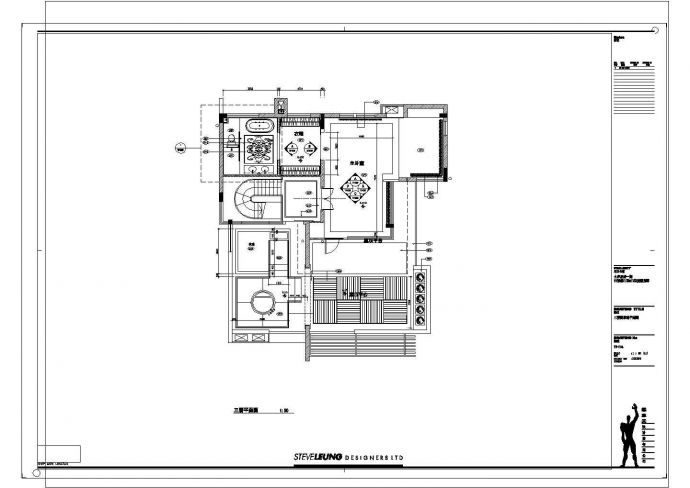某武汉水岸星城双联别墅样板房CAD详细节点剖面图_图1