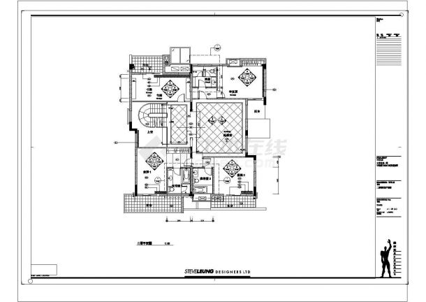 某武汉水岸星城双联别墅样板房CAD详细节点剖面图-图二