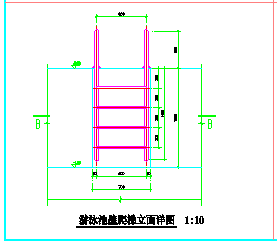 北京某游泳池节点建筑cad装修设计图纸-图二