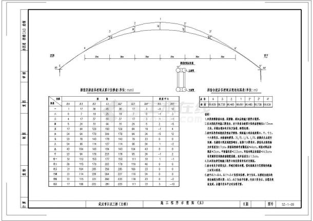某下承式钢管混凝土系杆拱CAD完整详细节点图纸-图一