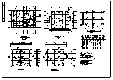 某市6层框架结构商住楼建筑结构施工cad图纸_图1