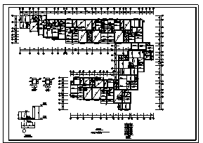 某市八层带地下一层砖混结构J型住宅楼结构施工cad图-图二