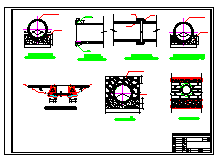 河道整治工程穿堤涵管cad详图